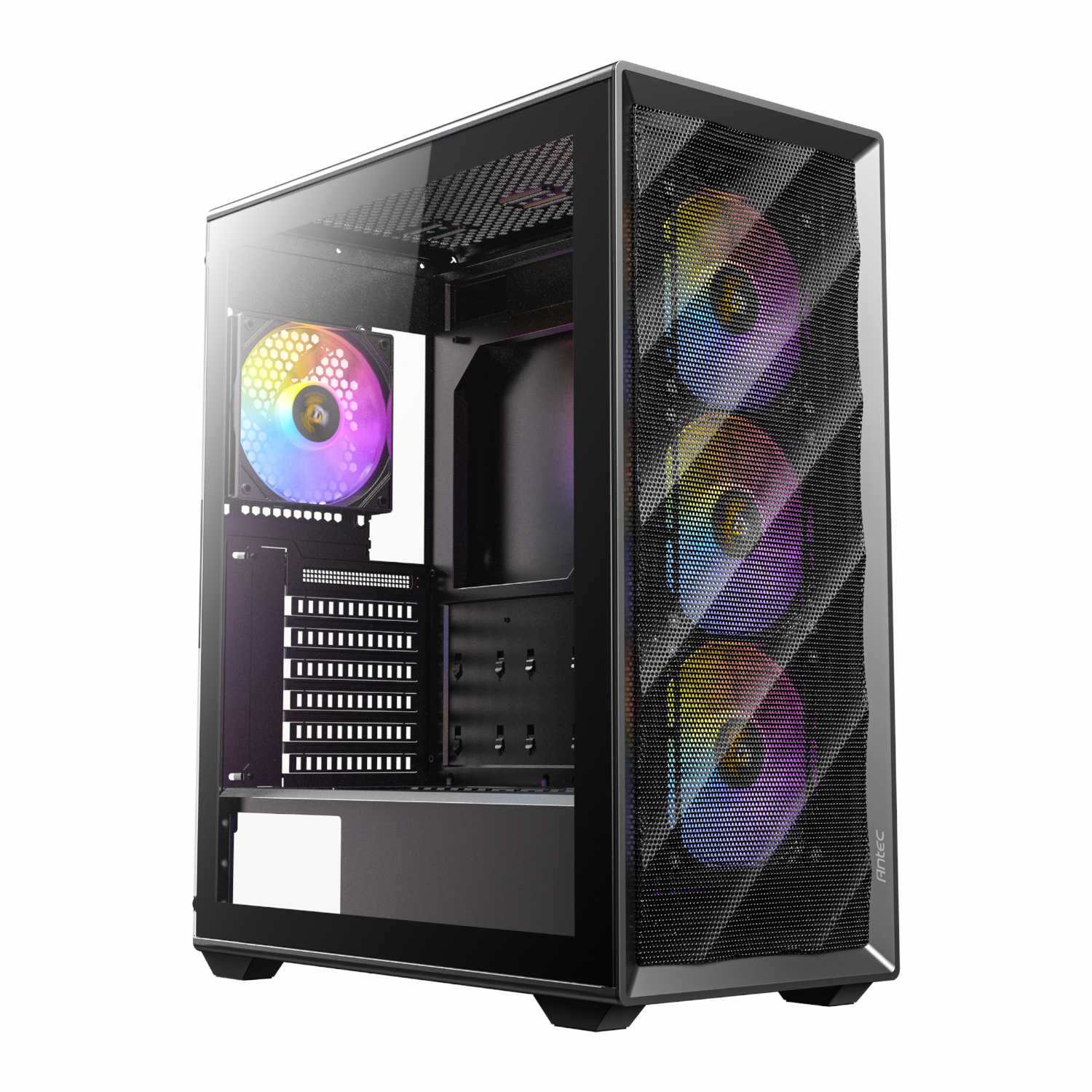 Antec_AX85-ARGB_wr_01a Antec AX85 ATX ARGB Mid-Tower Gaming Chassis - Black