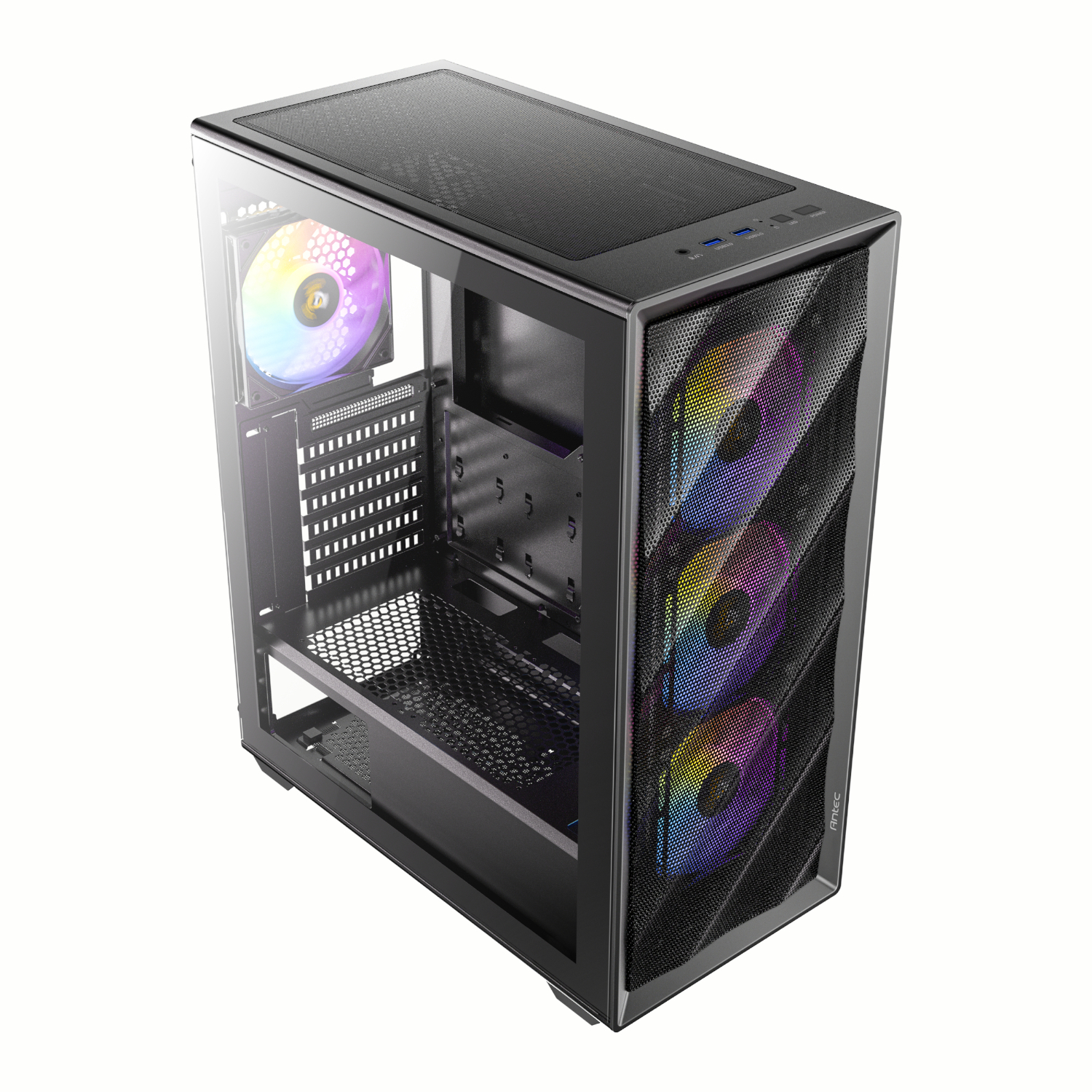 Antec_AX85-ARGB_wr_04a Antec AX85 ATX ARGB Mid-Tower Gaming Chassis - Black