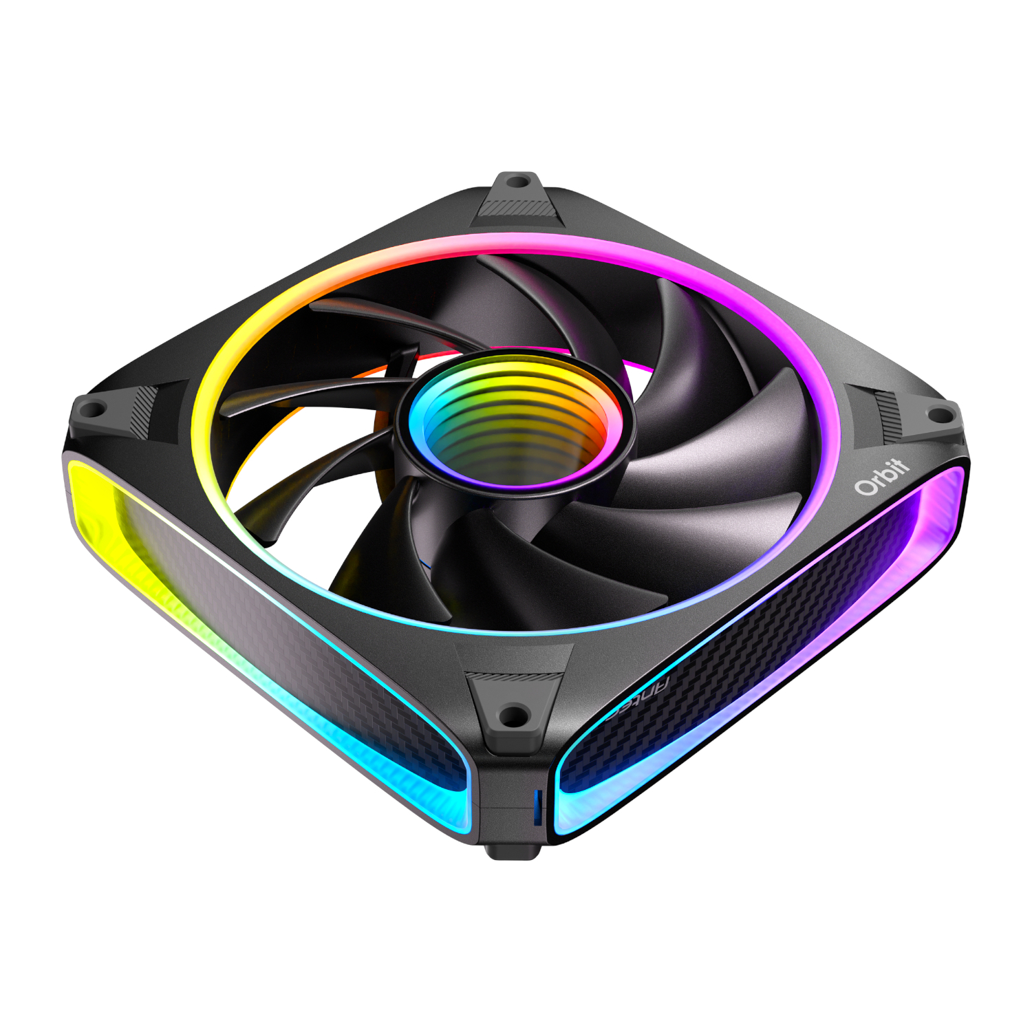 Antec_ORBIT-120-3PK_wr_05a Antec ORBIT PWM 120mm ARGB Fan 3 Pack - Black