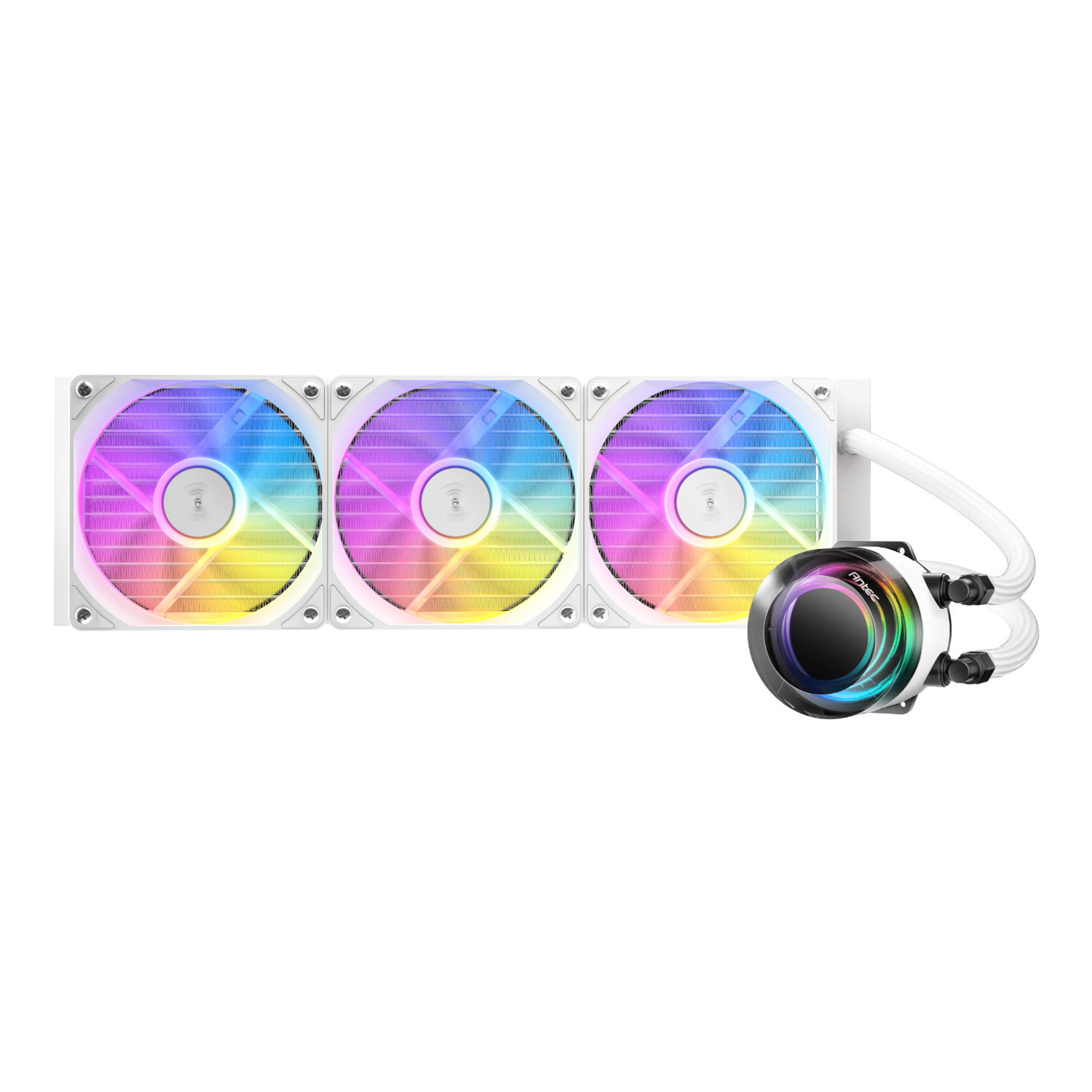 Antec_VORTEX-LUM-360-ARGB-W_wr_02a Antec VORTEX LUM 360 ARGB AIO CPU Liquid Cooler - White