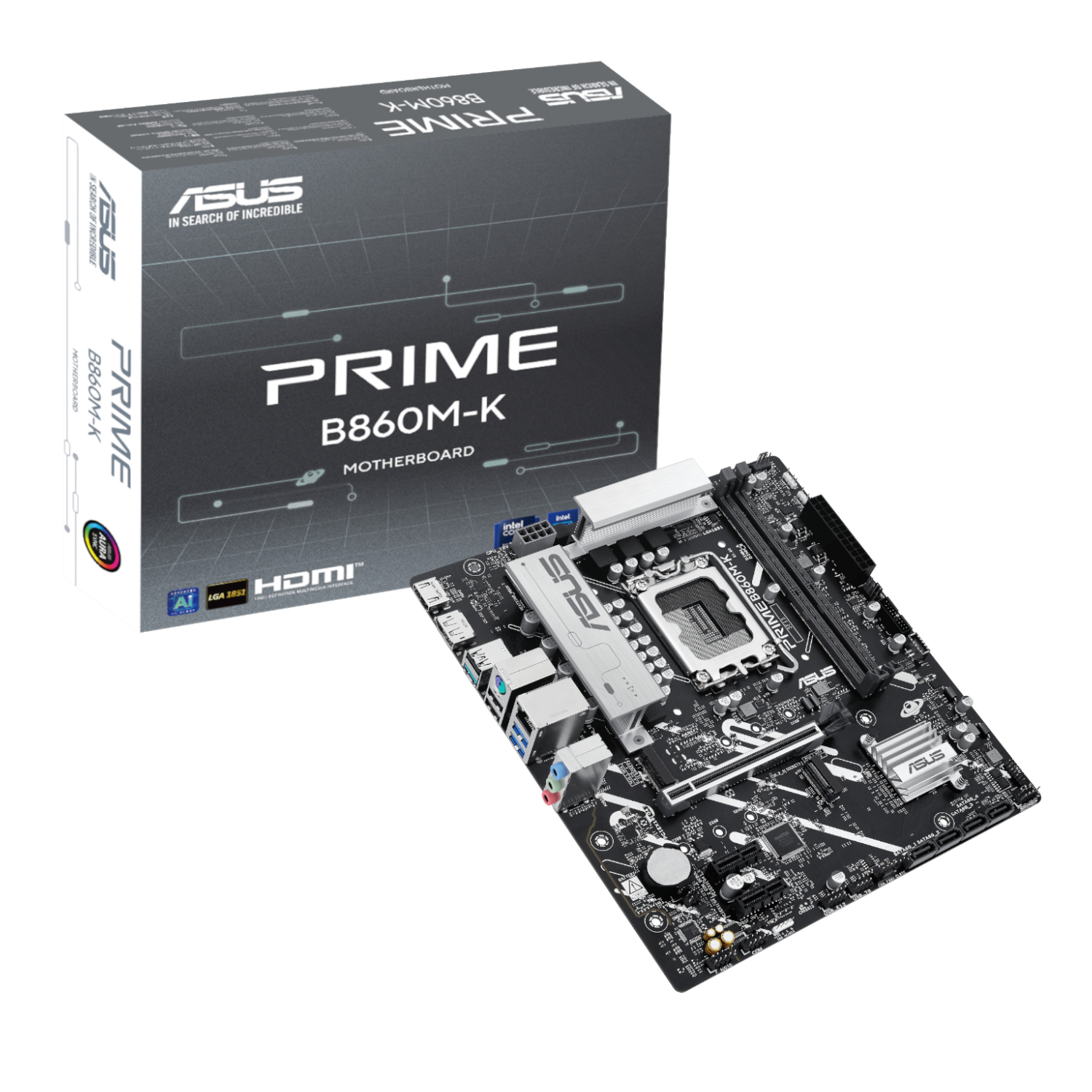 Asus_PRIME-B860M-K_wr_01a Asus PRIME B860M-K Intel LGA1851 M-ATX Motherboard