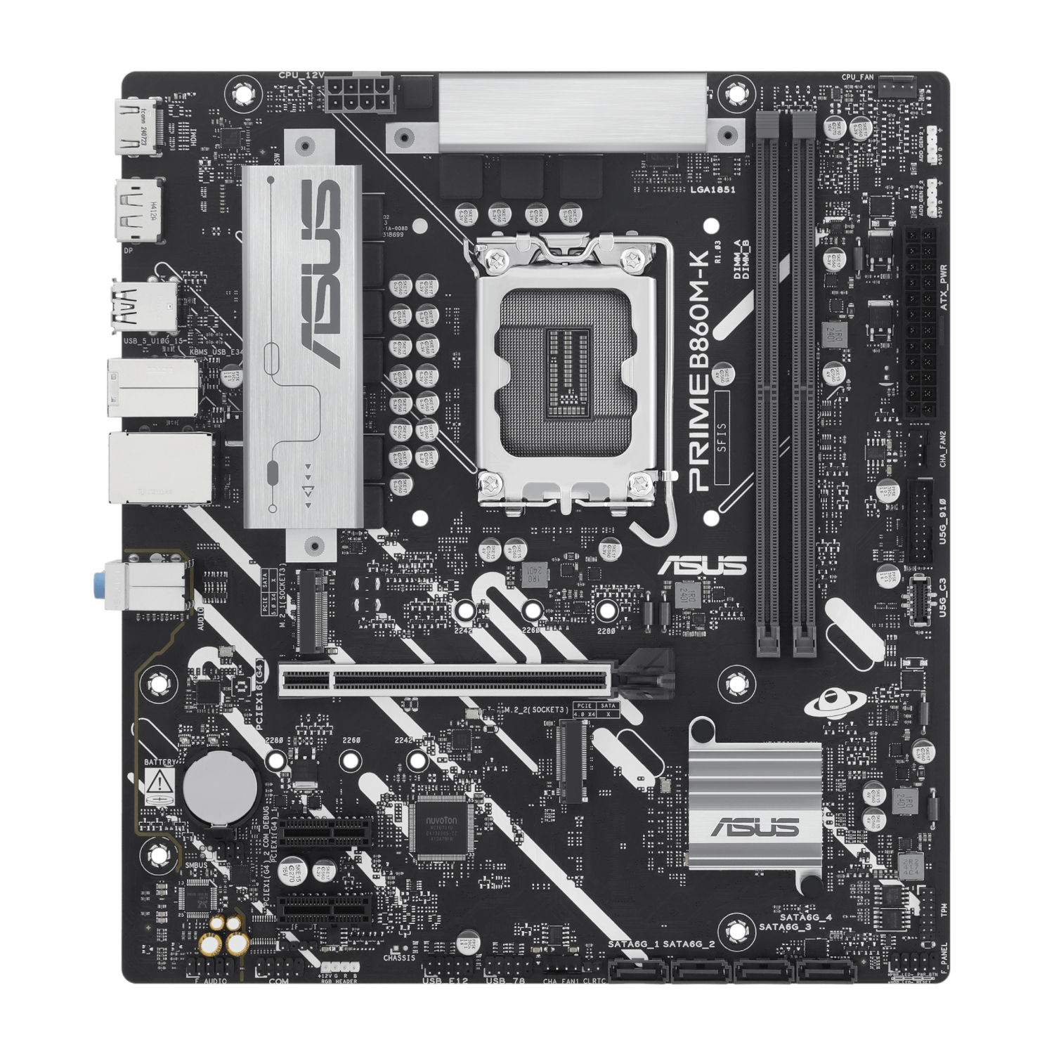 Asus_PRIME-B860M-K_wr_02a Asus PRIME B860M-K Intel LGA1851 M-ATX Motherboard