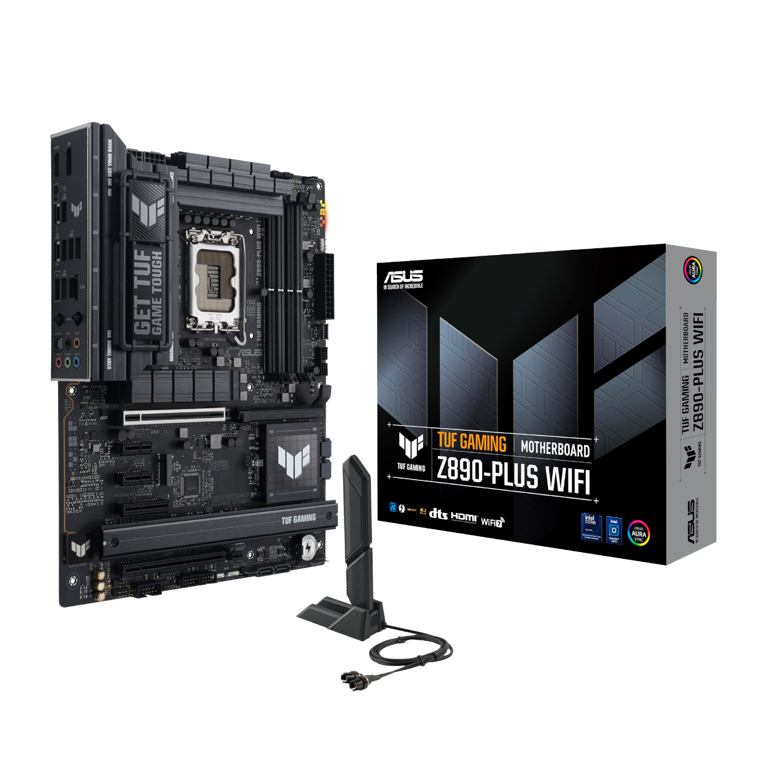Asus_TUFGAMINGZ890-PLUSWIFI_wr_01b Asus TUF Gaming Z890-PLUS WIFI Intel LGA1851 ATX Gaming Motherboard