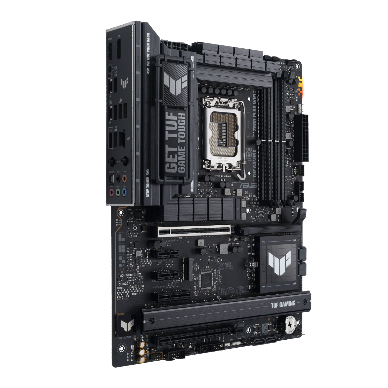Asus_TUFGAMINGZ890-PLUSWIFI_wr_04a Asus TUF Gaming Z890-PLUS WIFI Intel LGA1851 ATX Gaming Motherboard