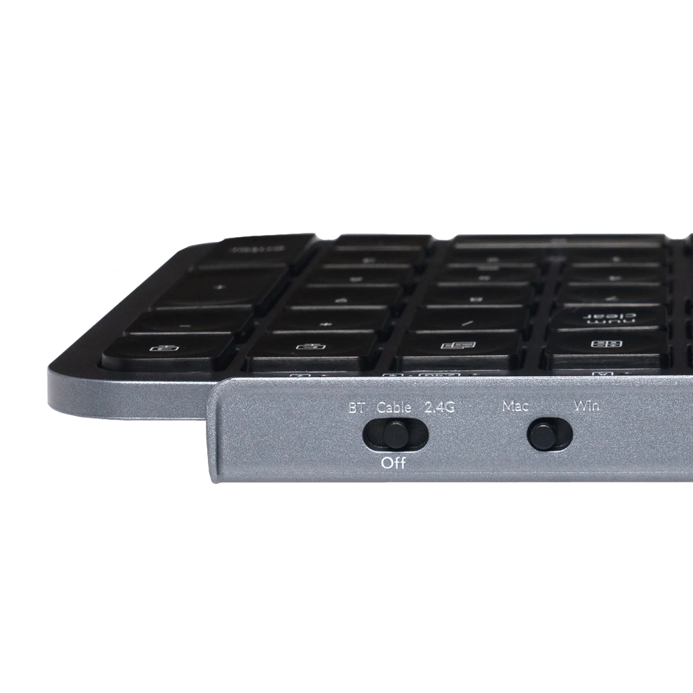 B1P-K1_wr_03a Keychron B1 Pro Ultra-Slim 75% Wireless Keyboard - Space Grey