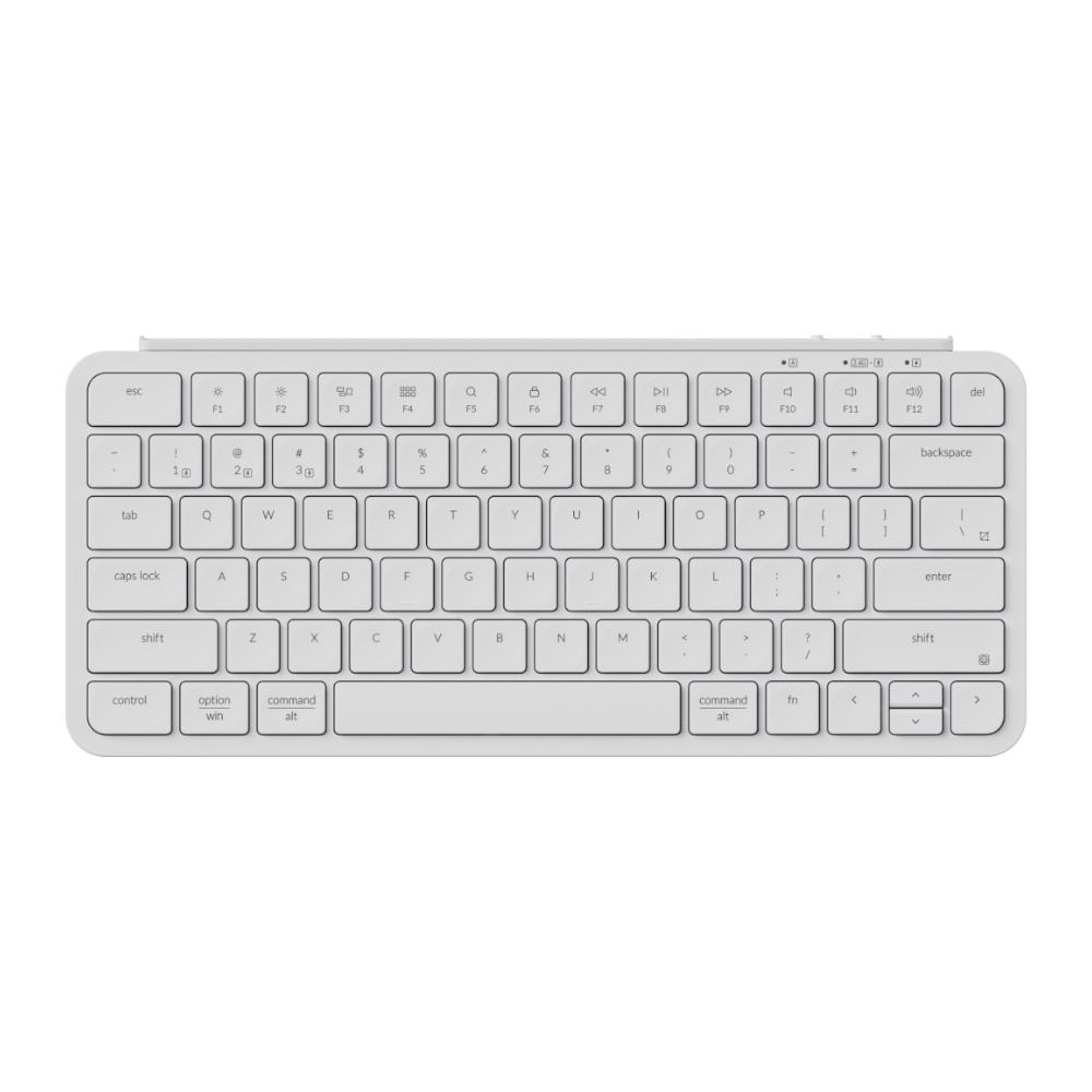 B1P-K8_wr_01a Keychron B1 Pro Ultra-Slim 75% Wireless Keyboard - Ivory White