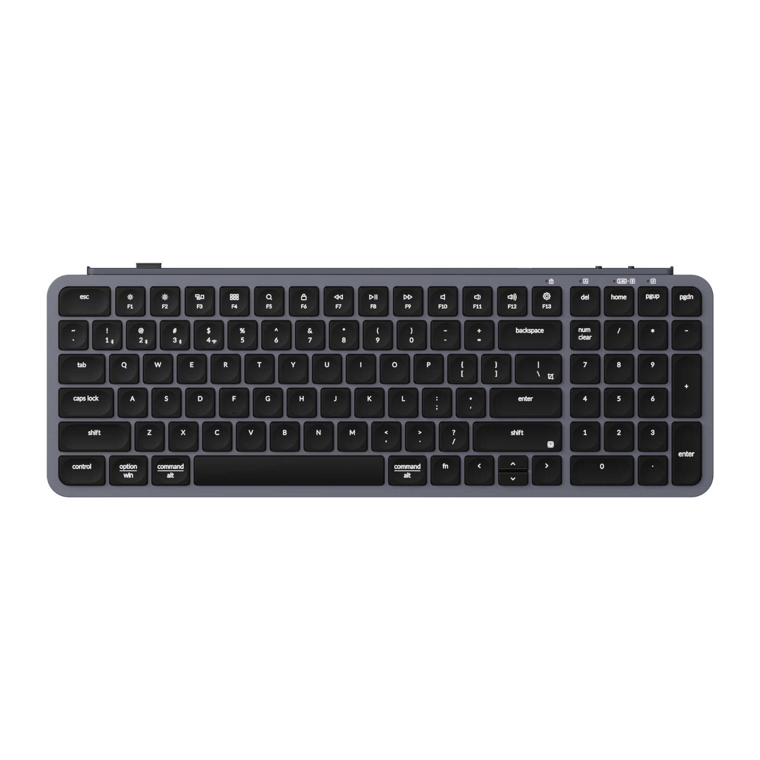 B2P-K1_Keychron-B2-Pro-Ultra-Slim-96-Wireless-Keyboard-Space-Grey_wr_01a Keychron B2 Pro Ultra-Slim 96% Wireless Keyboard - Space Gray