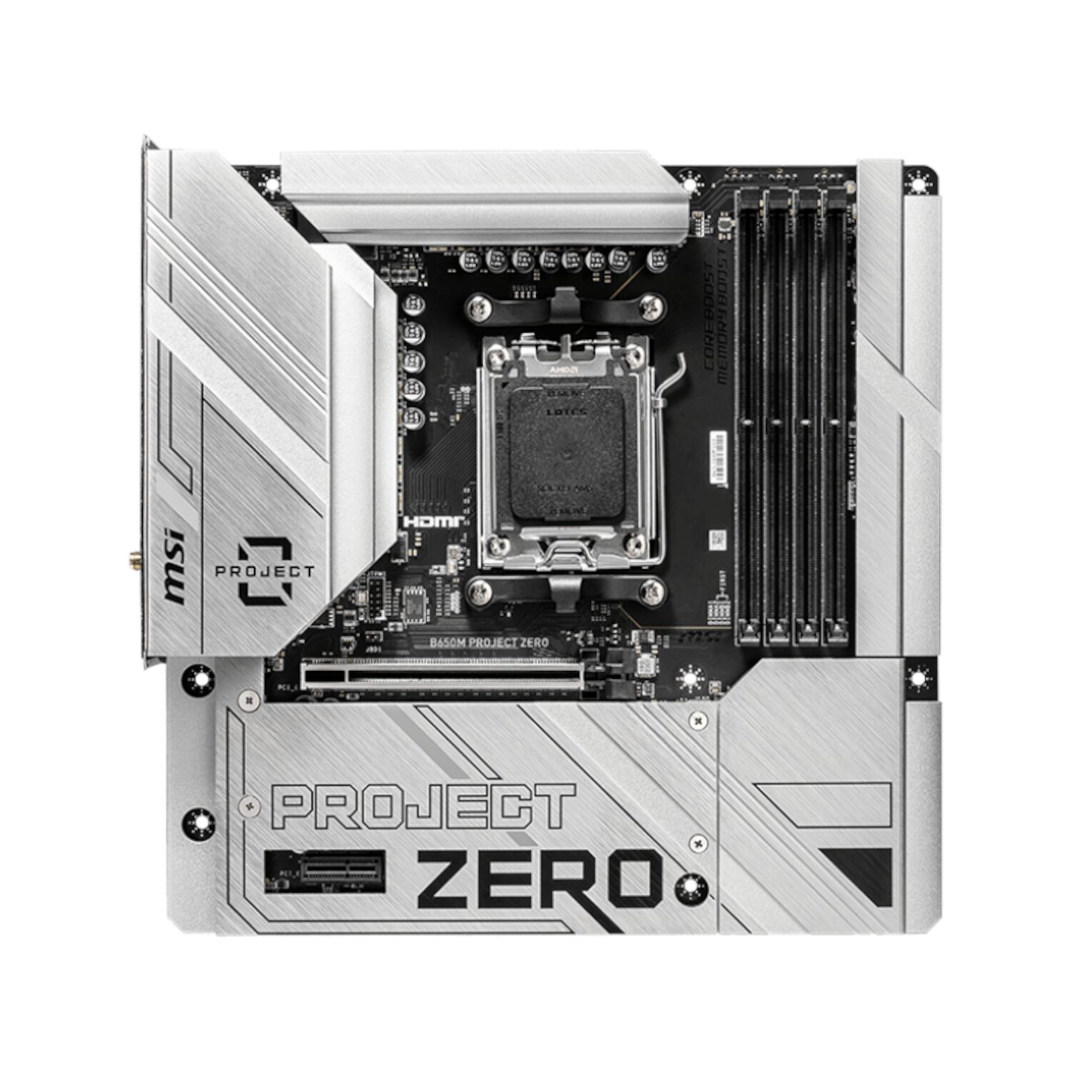 B650M-WR-02 MSI B650M PROJECT ZERO MotherBoard