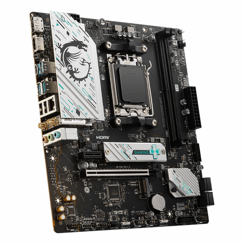B650MGAMINGWIFI_wr_04 MSI B650M GAMING WIFI AMD AM5 mATX Gaming Motherboard