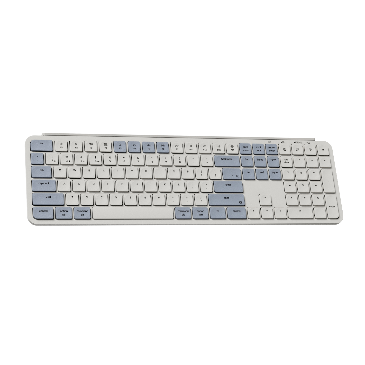 B6P-K11_Keychron-B11-Pro-Ultra-Slim-10-WRLS-KB-Retro-Blue_02 Keychron B6 Pro Ultra-Slim 100% Wireless Keyboard - Retro Blue