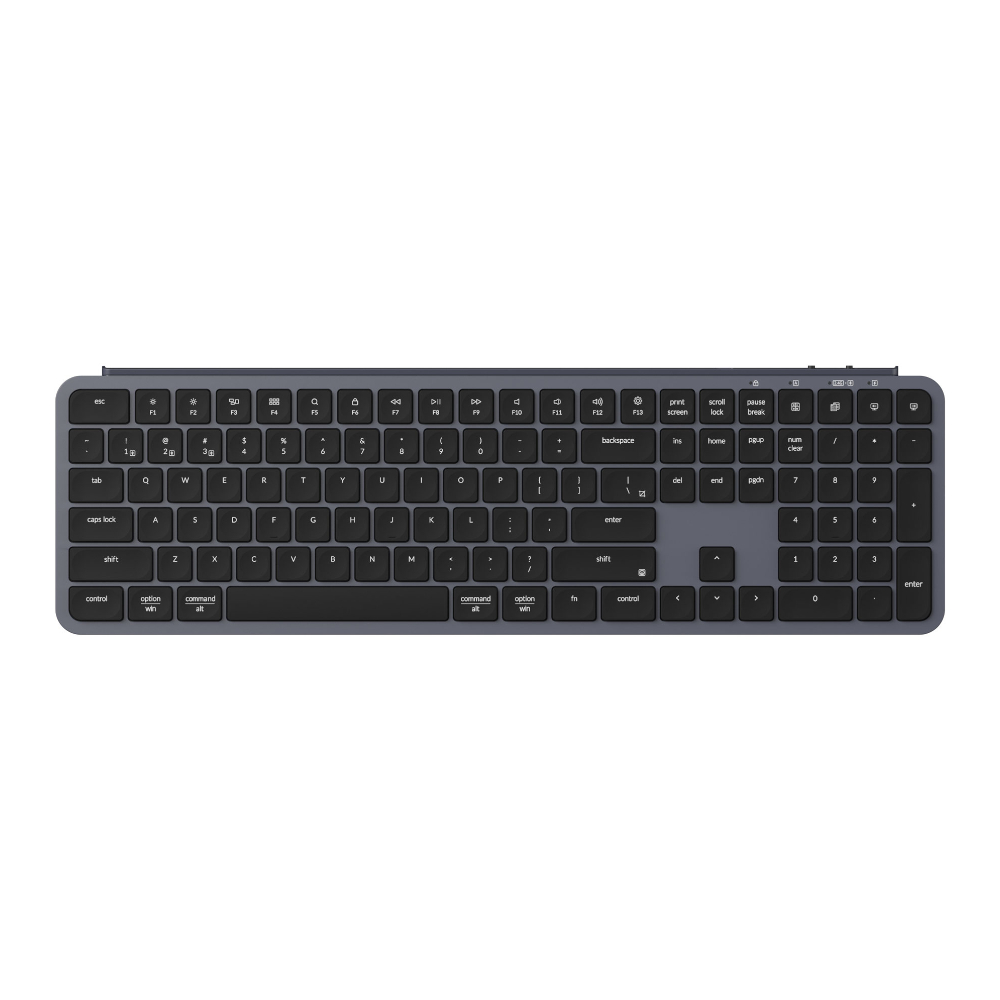 B6P-K1_wr_01a Keychron B6 Pro Ultra-Slim 100% Wireless Keyboard – Space Grey
