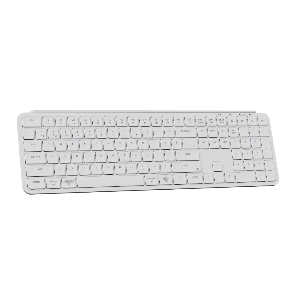 B6P-K8_wr_02a Keychron B6 Pro Ultra-Slim 100% Wireless Keyboard – Ivory White