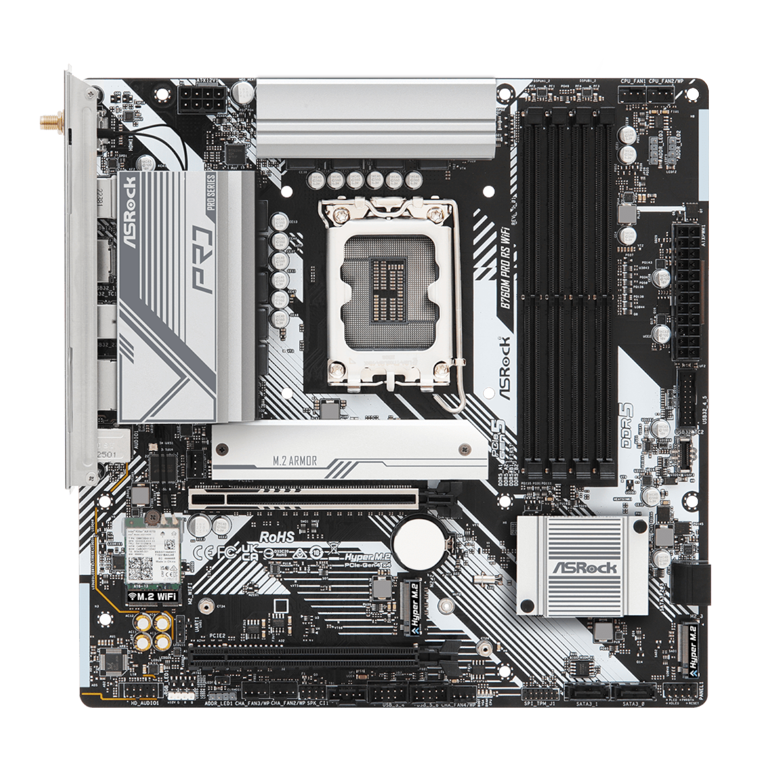 B760M-PRO-RS-WIFI_ASRock-B760M-Pro-RS-WiFi-Intel-LGA-1700-MATX-Gaming-Motherboard_wr_02 ASRock B760M Pro RS WiFi Intel LGA 1700 MATX Gaming Motherboard