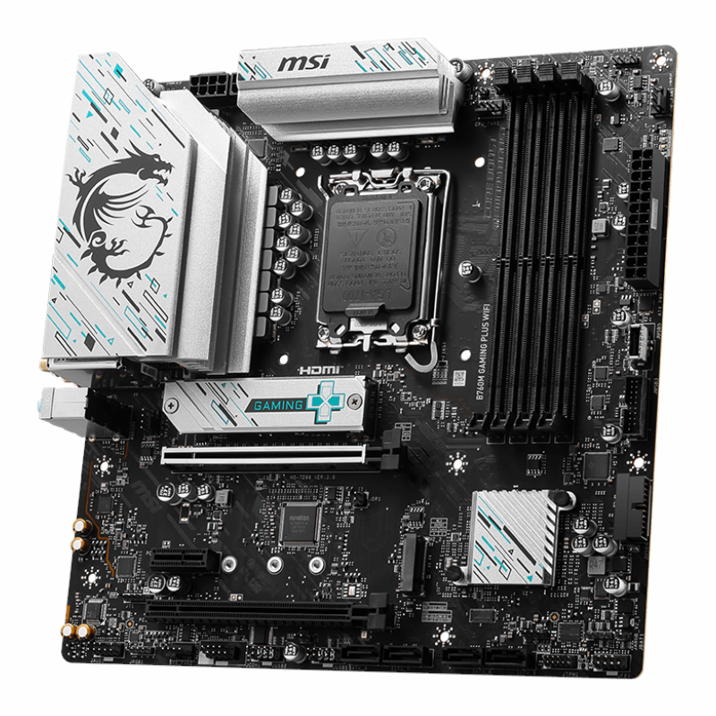 B760MGAMINGPLUSWIFI_wr_03 MSI B760M GAMING PLUS WIFI DDR5 Intel LGA1700 M-ATX Gaming Motherboard