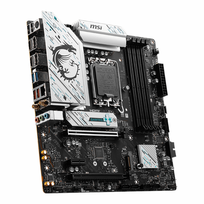 B760MGAMINGPLUSWIFI_wr_04 MSI B760M GAMING PLUS WIFI DDR5 Intel LGA1700 M-ATX Gaming Motherboard