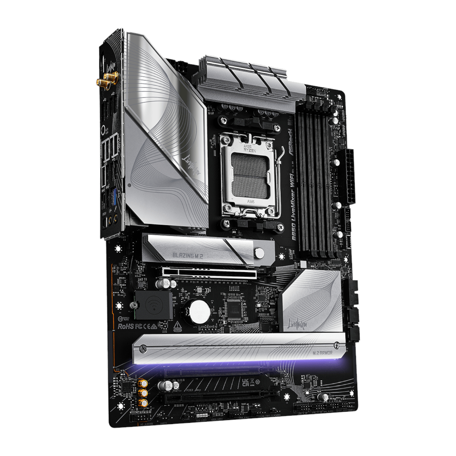 B850LIVEMIXERWIFI_ASRock-B850-LiveMixer-WiFi-AM5-ATX-Gaming-Motherboard_wr_03 ASRock B850 LiveMixer WiFi AM5 ATX Gaming Motherboard