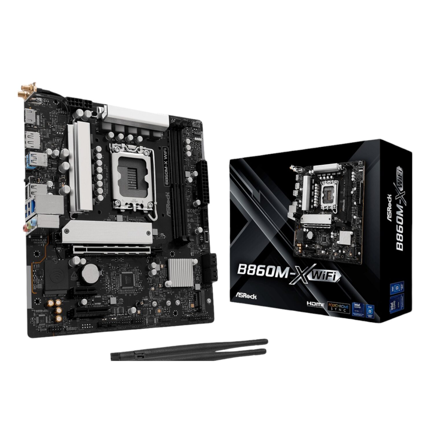 B860M-XWIFI-WR-01 ASRock B860M-X Micro ATX DDR5 Motherboard (PCIe 5 and Wi-Fi 6E)