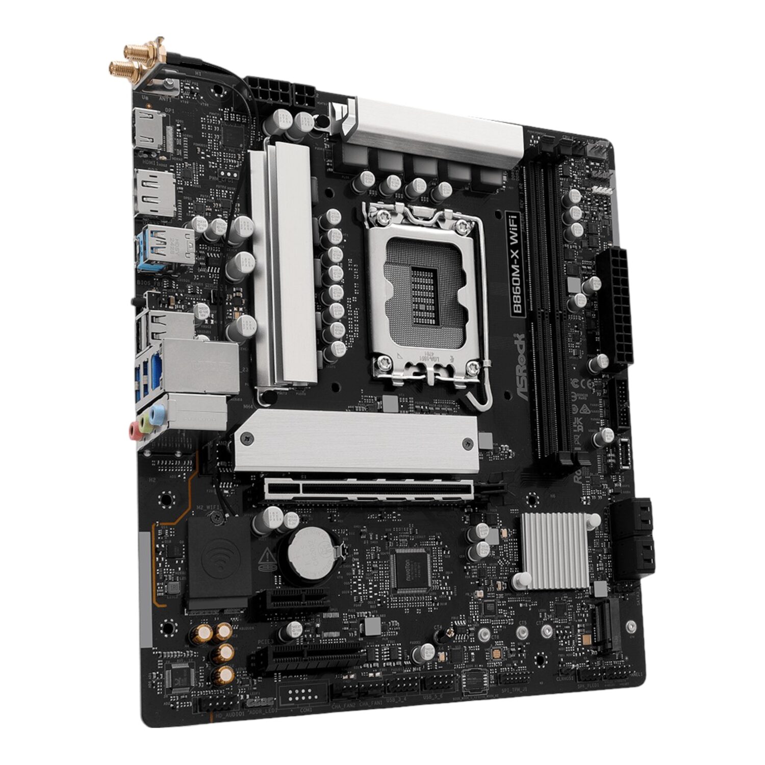 B860M-XWIFI-WR-04 ASRock B860M-X Micro ATX DDR5 Motherboard (PCIe 5 and Wi-Fi 6E)