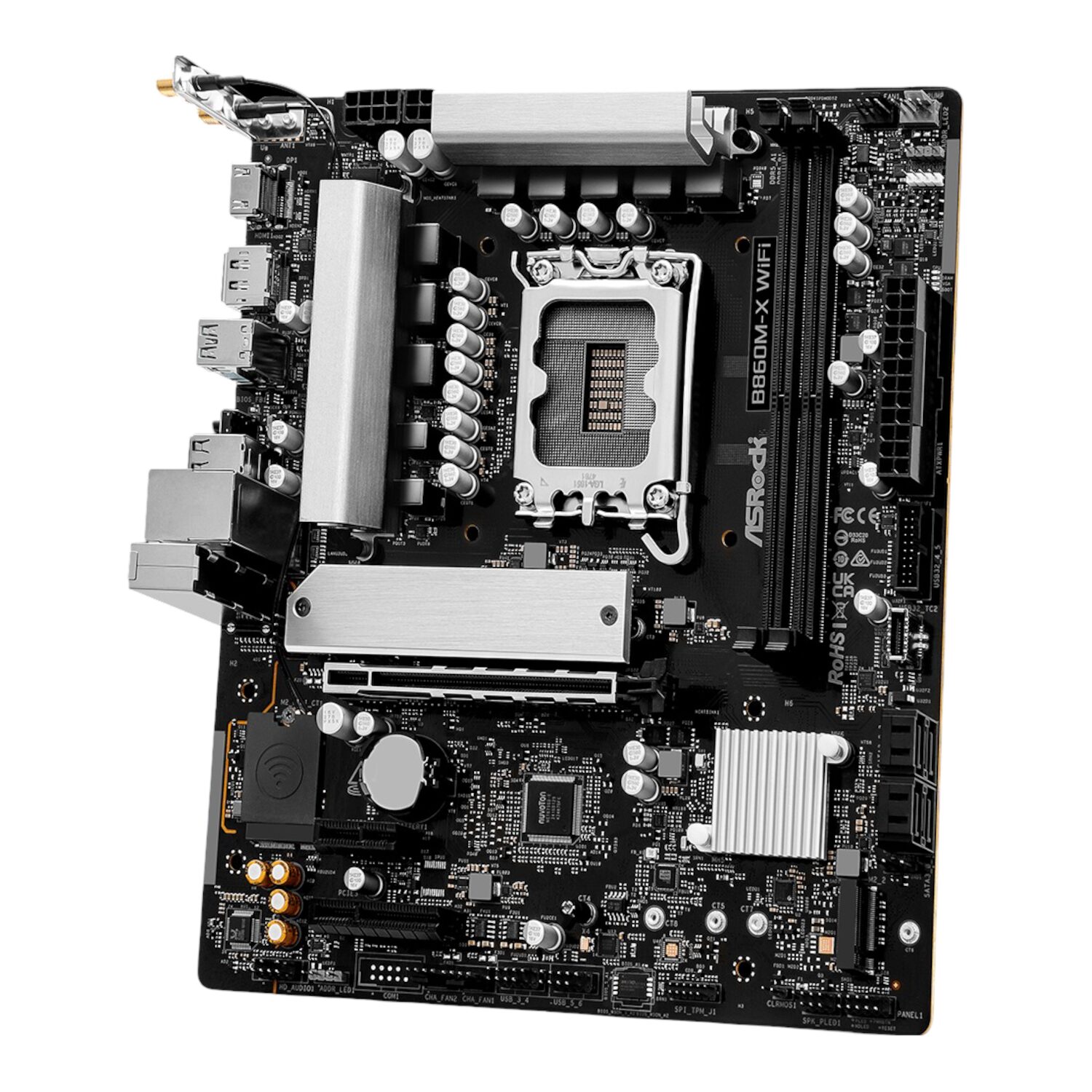 B860M-XWIFI-WR-05 ASRock B860M-X Micro ATX DDR5 Motherboard (PCIe 5 and Wi-Fi 6E)