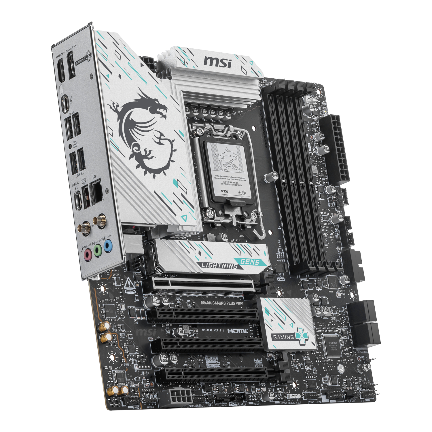 B860MGAMINGPLUSWIFI_MSI-B860M-Gaming-PLUS-WIFI-Intel-LGA1851-DDR5-M-ATX-Motherboard_wr_03a MSI B860M Gaming PLUS WIFI Intel LGA1851 DDR5 M-ATX Motherboard