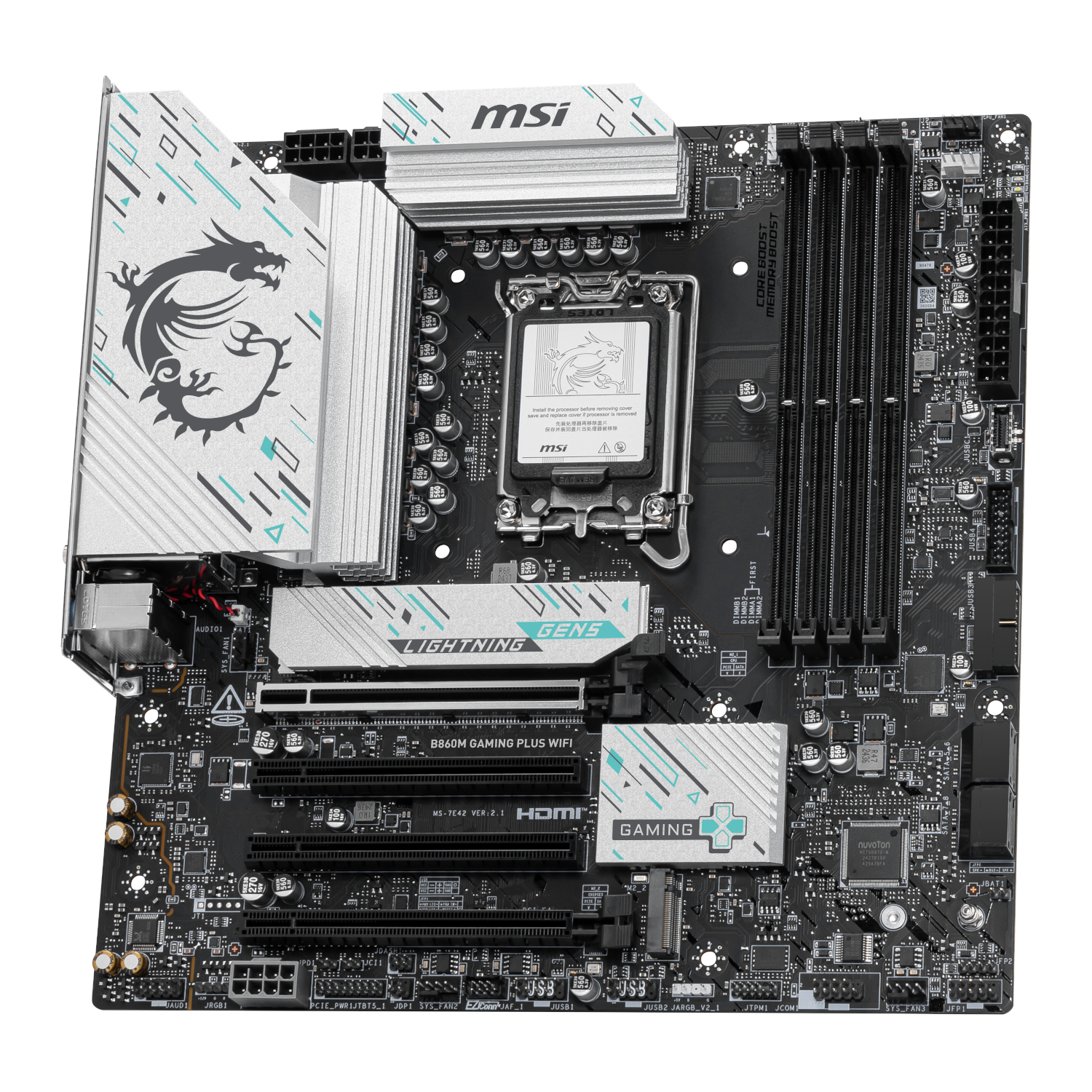 B860MGAMINGPLUSWIFI_MSI-B860M-Gaming-PLUS-WIFI-Intel-LGA1851-DDR5-M-ATX-Motherboard_wr_04a MSI B860M Gaming PLUS WIFI Intel LGA1851 DDR5 M-ATX Motherboard