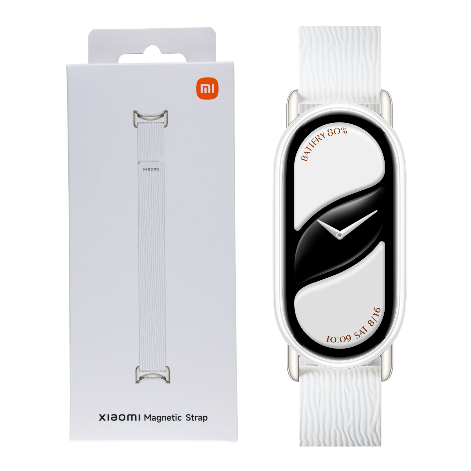 BHR07Y8GL_Xiaomi-Smart-Band-10-Magnetic-Strap-Glacier-White_wr_01b Xiaomi Smart Band 10 Magnetic Kona Leather Strap - Glacier White