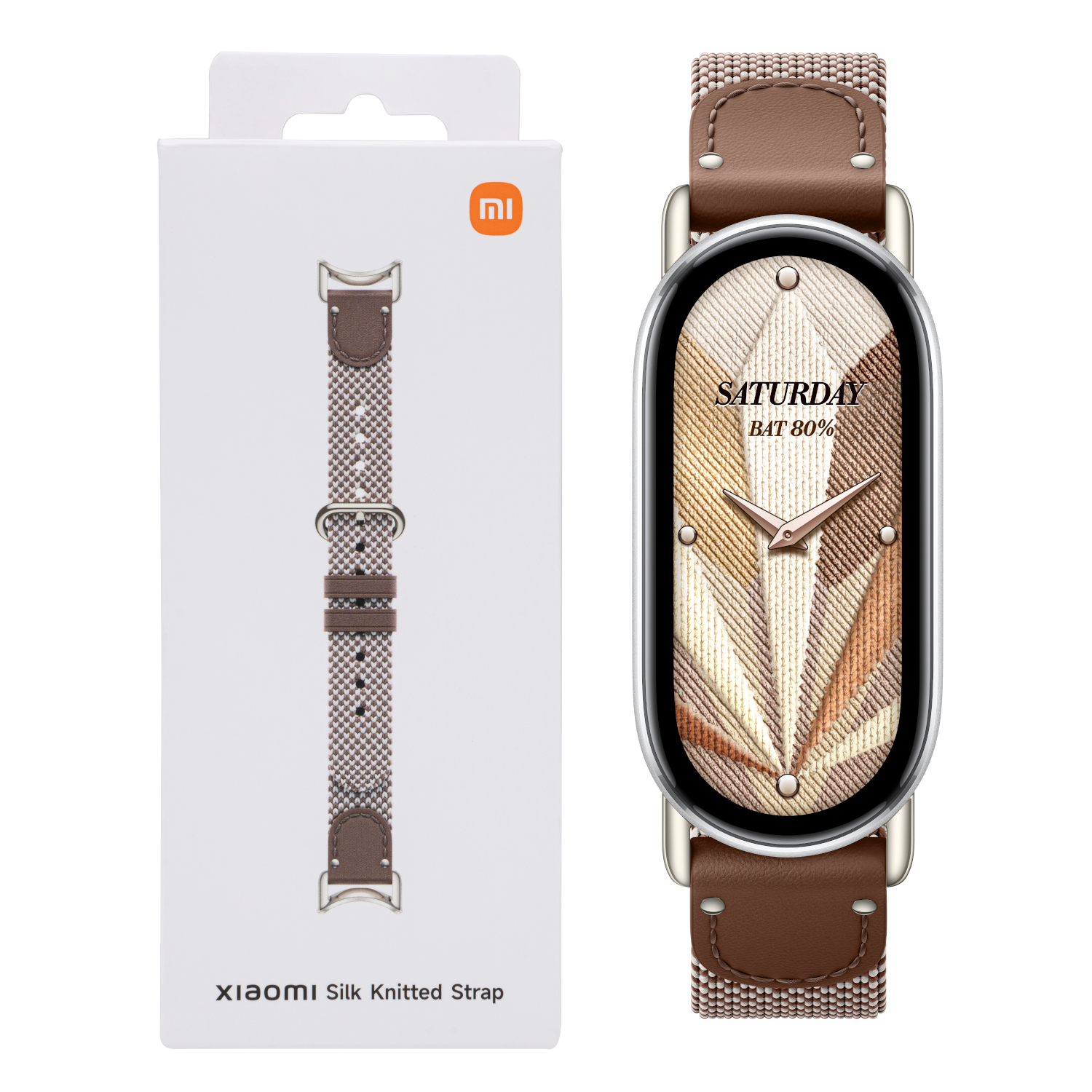 BHR07YJGL_Xiaomi-Smart-Band-10-Knitted-Silk-Strap-Feather-Brown_wr_01b Xiaomi Smart Band 10 Knitted Silk Strap - Feather Brown