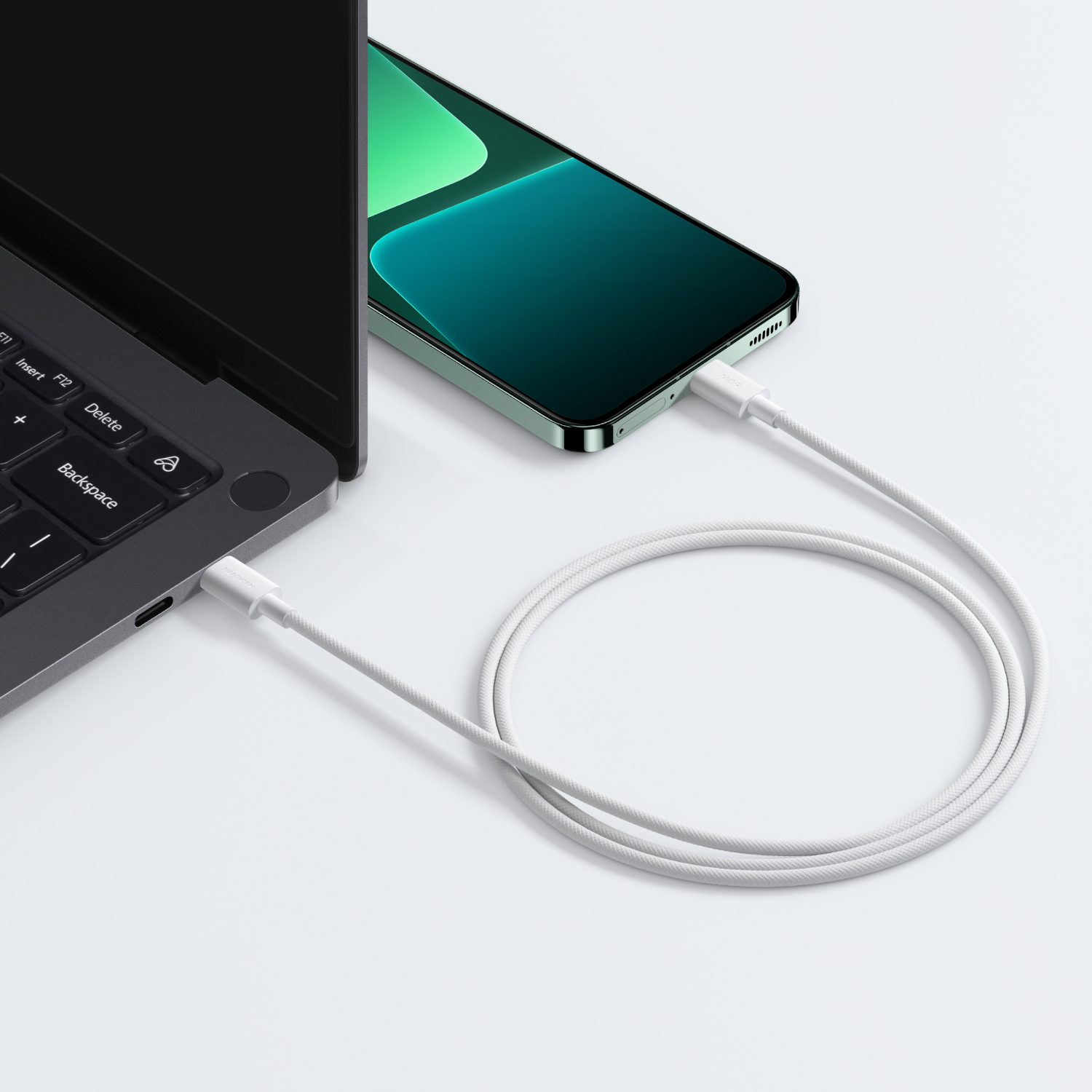 BHR0878GL_Xiaomi-3A-Braided-USB-Type-C-to-USB-Type-C-Cable-1M-White_wr_05a Xiaomi 3A Braided USB Type-C to USB Type-C Cable 1M - White