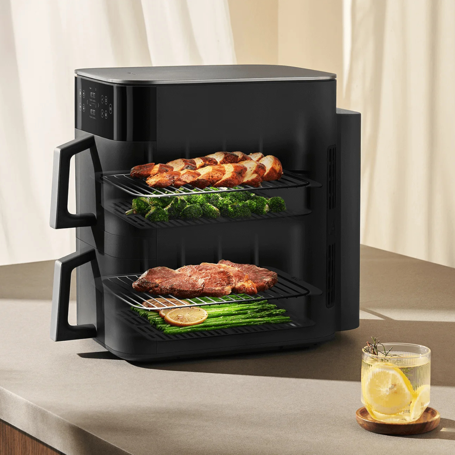 BHR0883EU_Xiaomi-Smart-Double-Stack-Air-Fryer-12L_wr_05a Xiaomi Smart Double Stack Air Fryer 12L