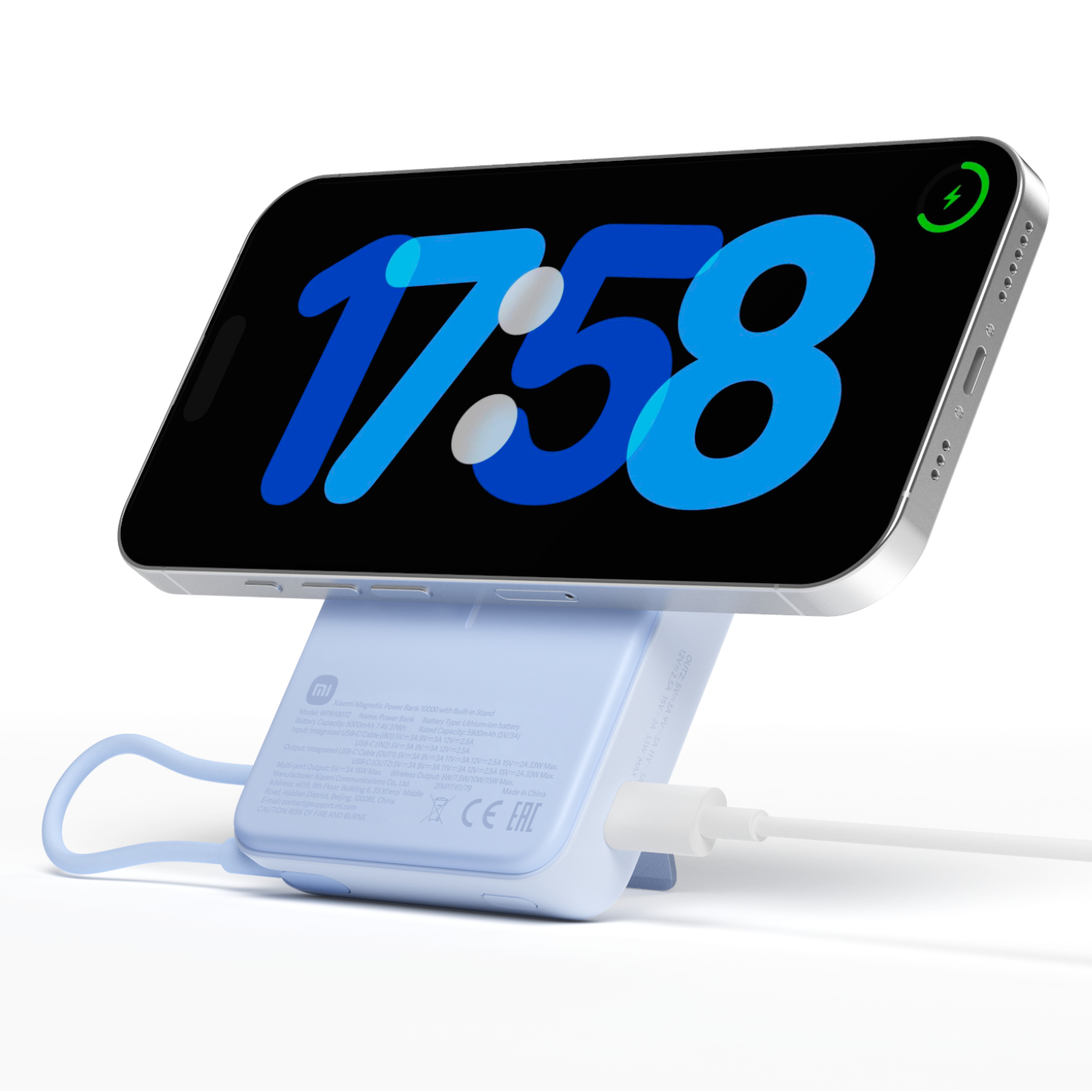 BHR08PCGL_Xiaomi-Magnetic-Power-Bank-10000mAh-with-Built-in-Stand-Blue_wr_03a Xiaomi Magnetic Power Bank 10000mAh with Built-in Stand - Blue