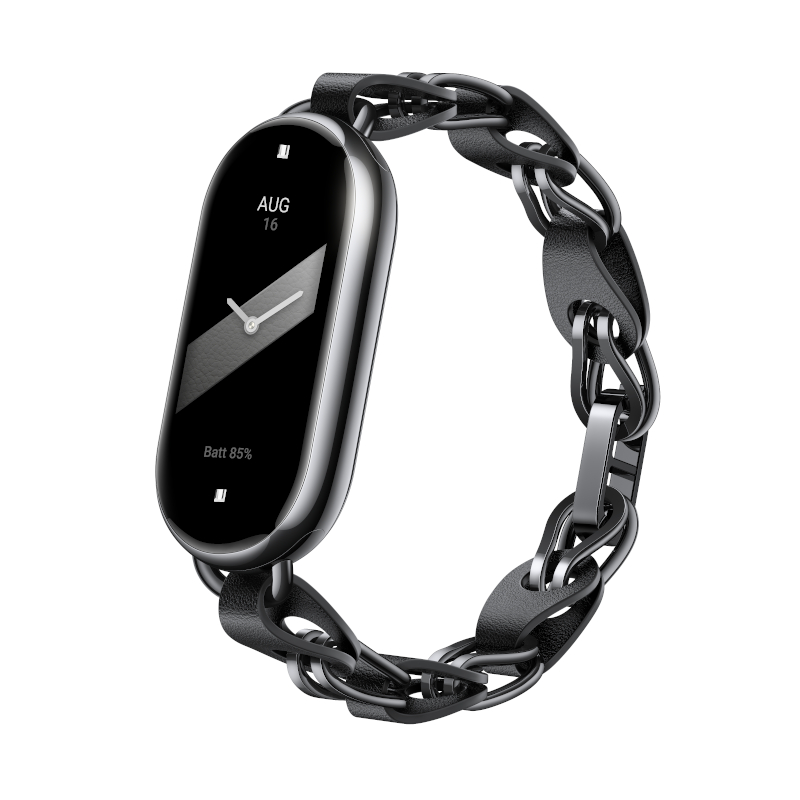 BHR7303GL_wr_03 Xiaomi Smart Band 8 Chain Strap - Black