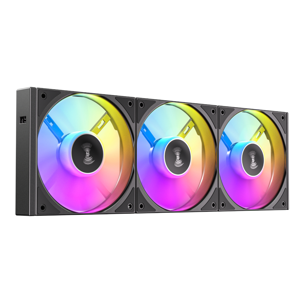 C120R-ARGB-3PK-BK_wr_02 Antec Connect 120 Reverse ARGB PWM Fan 3 Pack - Black