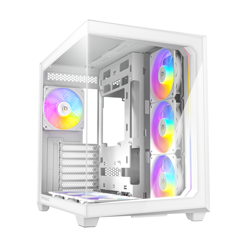 C5-ARGB-W_wr_02 Antec C5 ARGB ATX DUAL Mid Tower Gaming Chassis – White