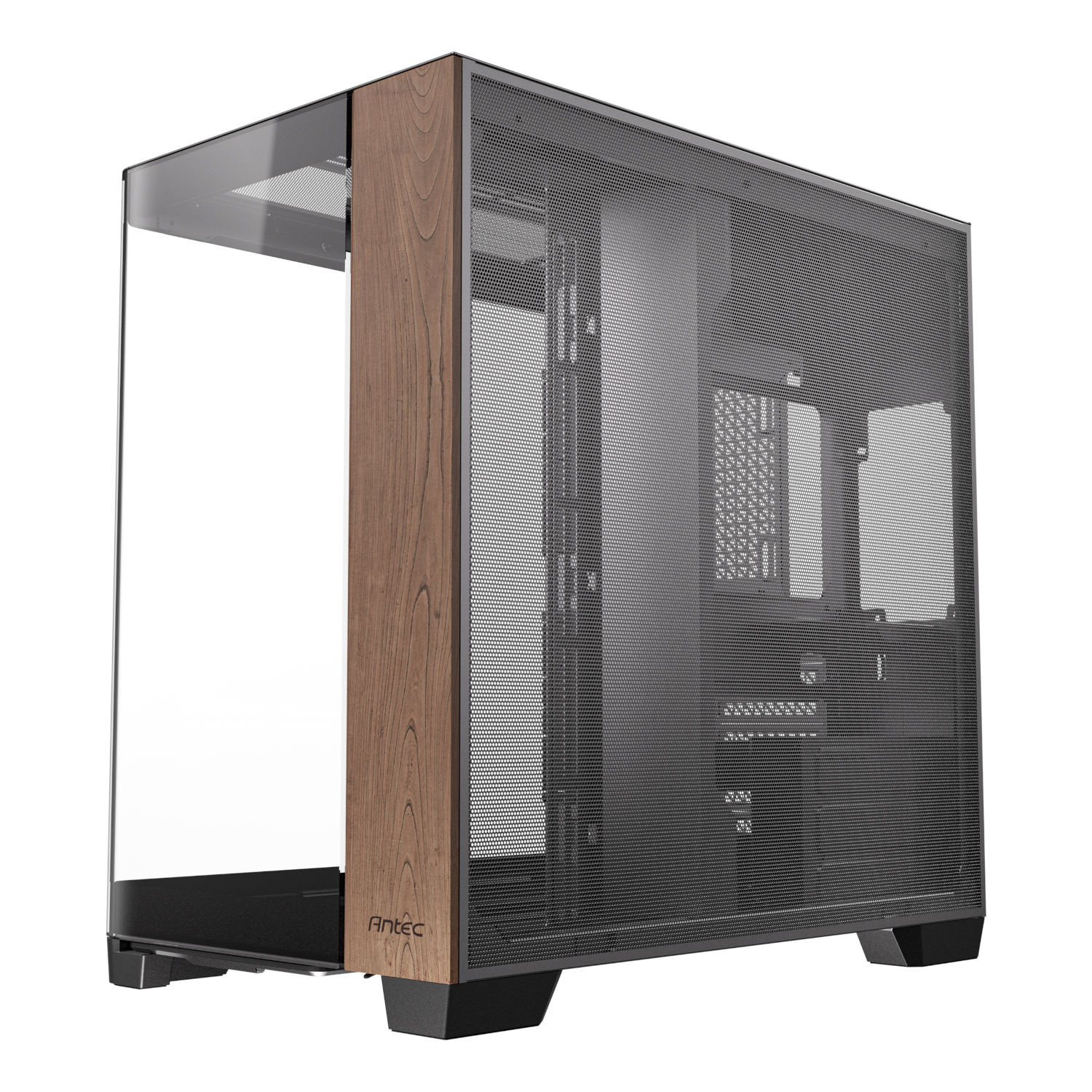 C8-CURVED-WOOD_wr_03 Antec C8 Curved Wood E-ATX | ATX | Micro-ATX | ITX Dual Chamber Gaming Chassis - Black