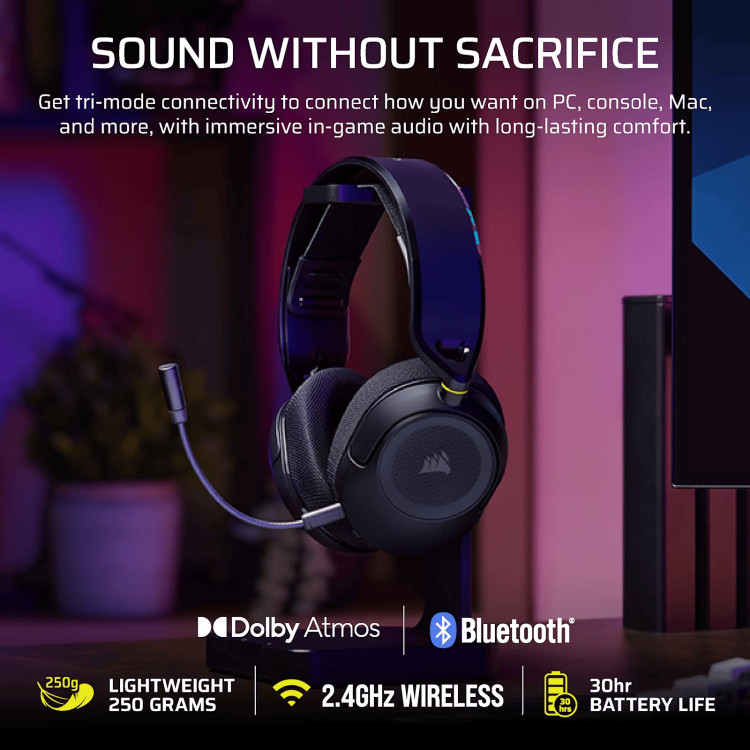 CA-9011401-WW_Corsair_HS35_v3_Wireless_Gaming_Headset__wr_06 Corsair HS35 v3 Wireless Gaming Headset - Carbon