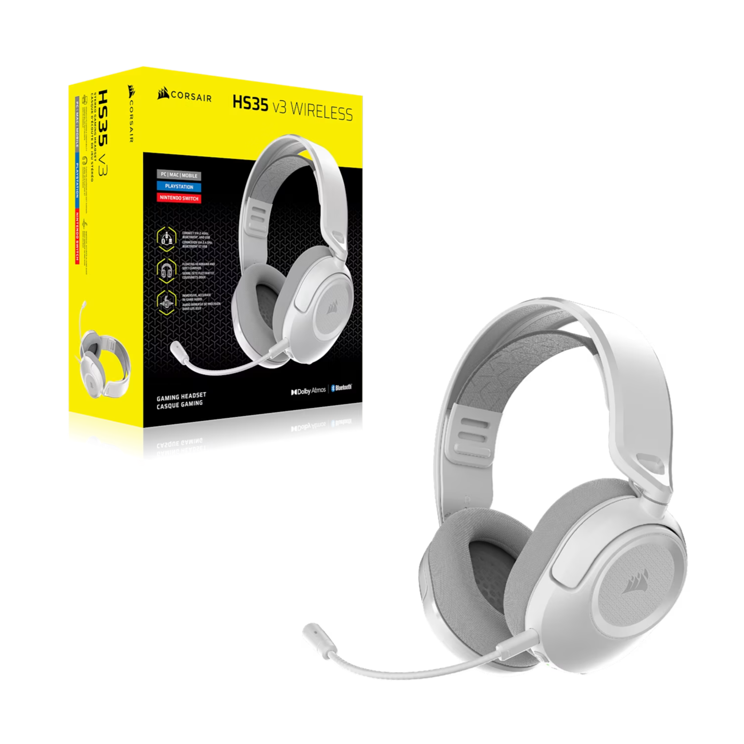 CA-9011402-WW_Corsair_HS35_v3_Wireless_Gaming_Headset__wr_04 Corsair HS35 v3 Wireless Gaming Headset - White