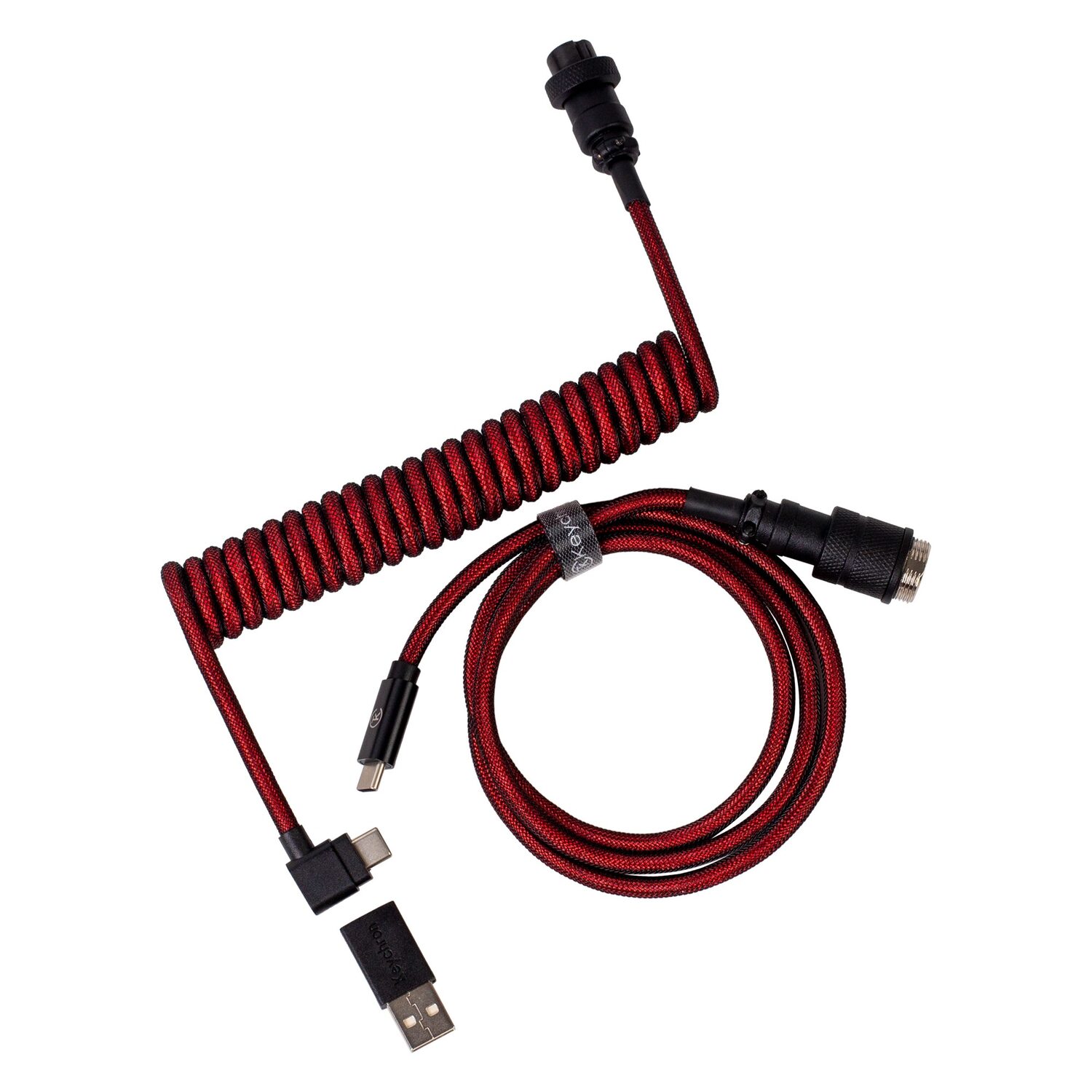 CAB-2_Keychron_Coiled_Aviator_Cable_-_Red_wr_03-2 Keychron Coiled Aviator Cable - Red