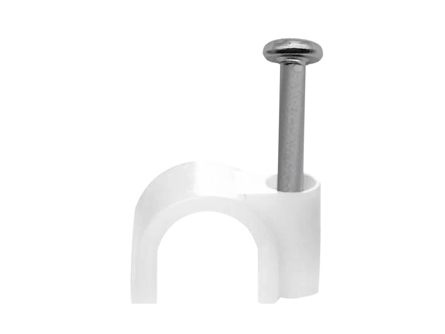 CC-W6 6mm Cable Clips 100 Pack White