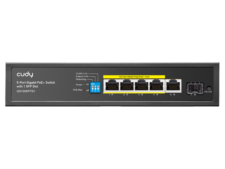 CD-GS1005PT Cudy 5 Port Gigabit 4 PoE 120W 1SFP Switch
