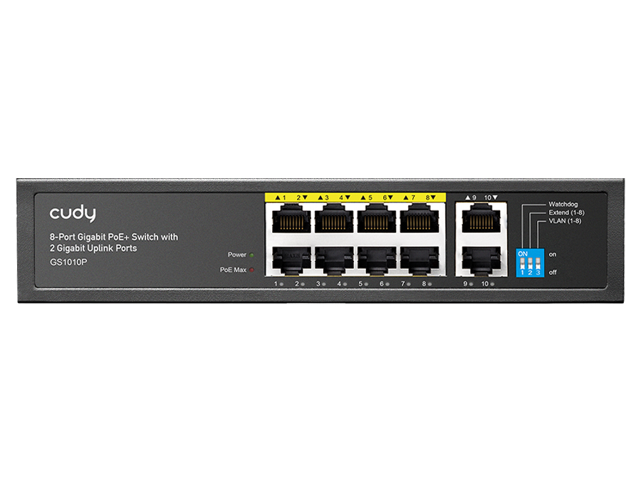 CD-GS1010P Cudy 10 Port Gigabit 8 PoE 100W PoE Switch