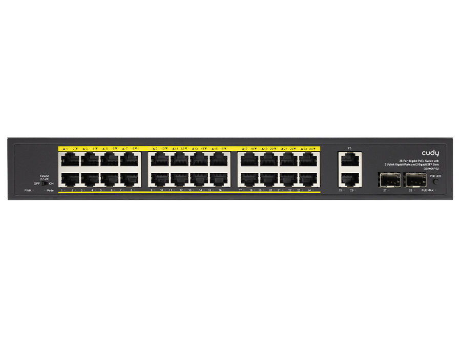 CD-GS1026PS Cudy 24 Port Gigabit PoE 280W 2 Gigabit 2SFP Switch