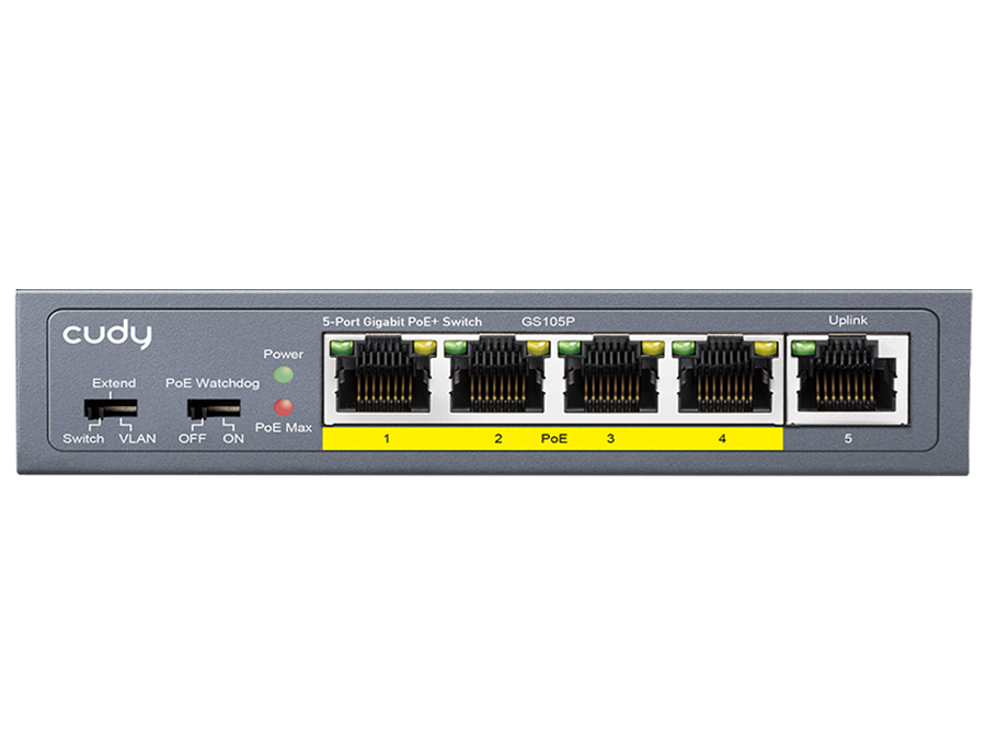 CD-GS105P Cudy 5 Port Gigabit 4 PoE 31W Switch
