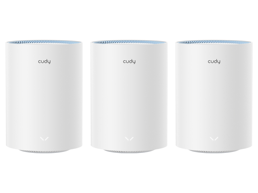 Cudy Dual Band WiFi 5 1200Mbps Fast Ethernet Mesh 3 Pack