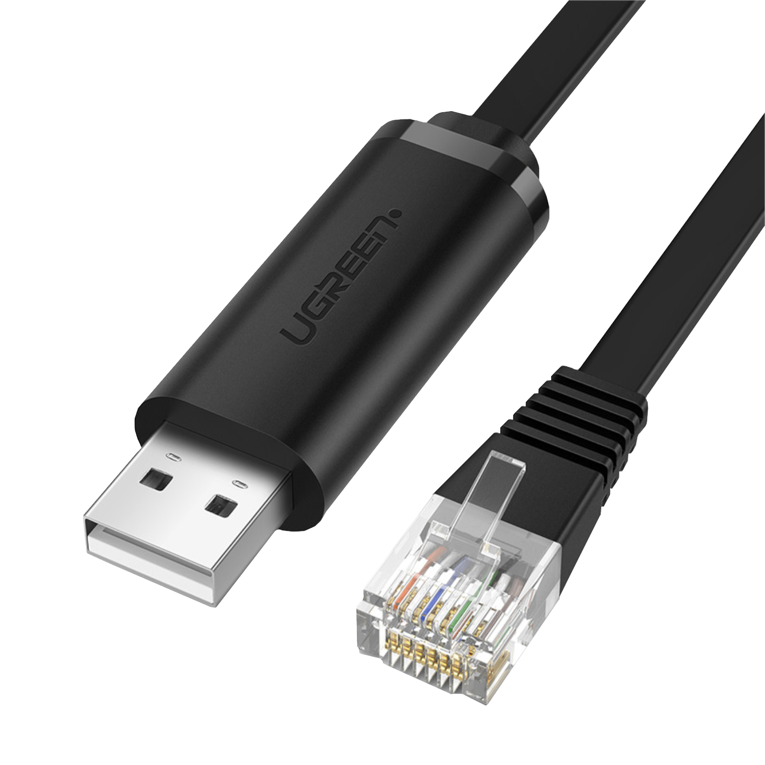 CM204-50773_UGreen-CM204-USB-to-RJ45-Console-Cable-1.5M_wr_01 UGREEN USB-A to RJ45 Console Cable 1.5m