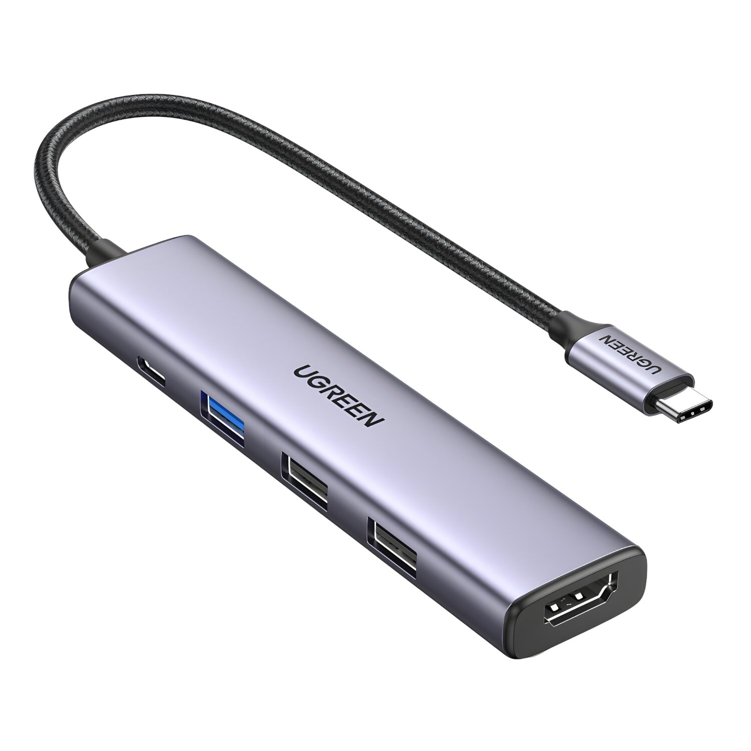 CM478-15495-wr-01 UGREEN Revodok 5-in-1 Type-C Hub | 4K HDMI | Type-C | USB3.0 | USB2.0