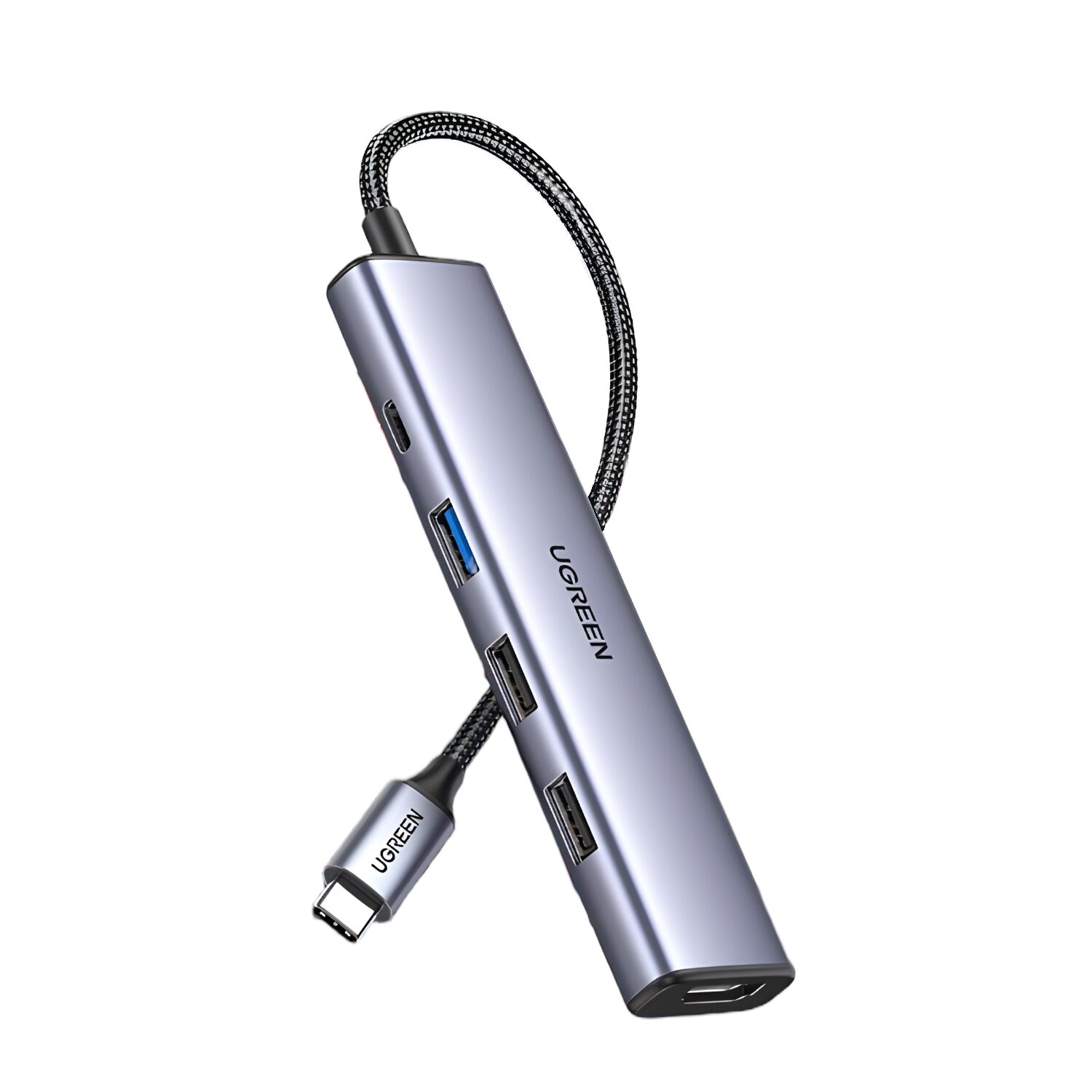 CM478-15495-wr-06-1 UGREEN Revodok 5-in-1 Type-C Hub | 4K HDMI | Type-C | USB3.0 | USB2.0