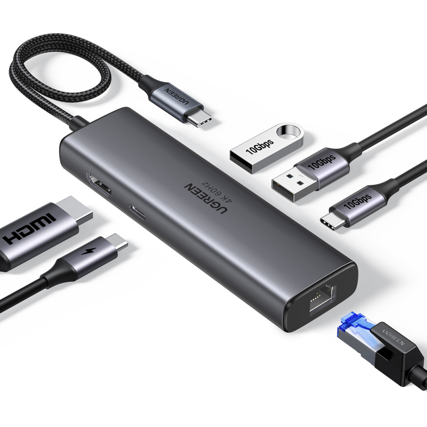 CM512-45000_UGreen-6in1-Dockstation UGREEN CM512 6-in-1 USB Type-C Docking Station