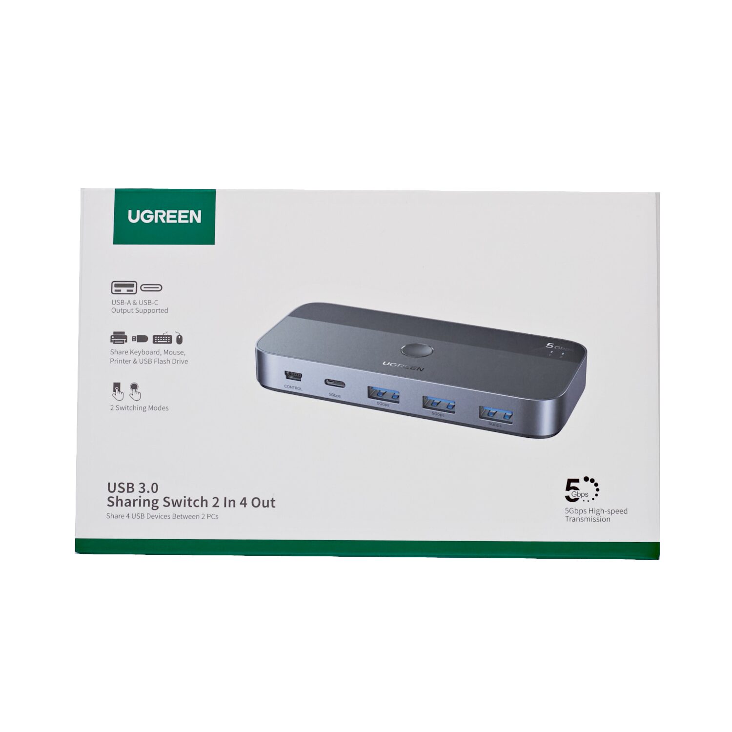CM662-15705-wr-03 UGREEN Sharing Switch Box 2-in-4 Out