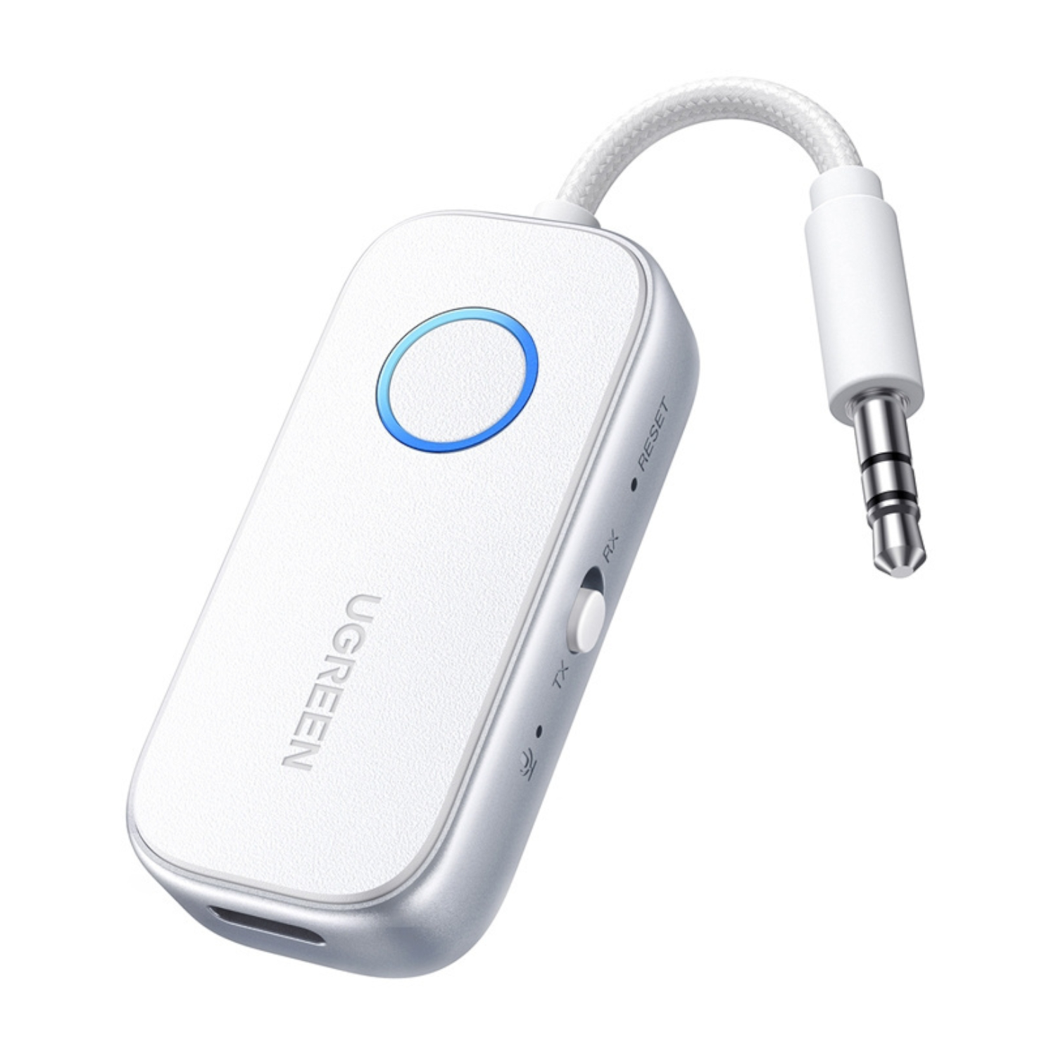 CM872-45812_UGreen-3.5mm-Bluetooth-5.4-Audio-Receiver-Transmitter-White_wr_01a UGREEN 3.5mm Bluetooth 5.4 Audio Receiver/Transmitter - White