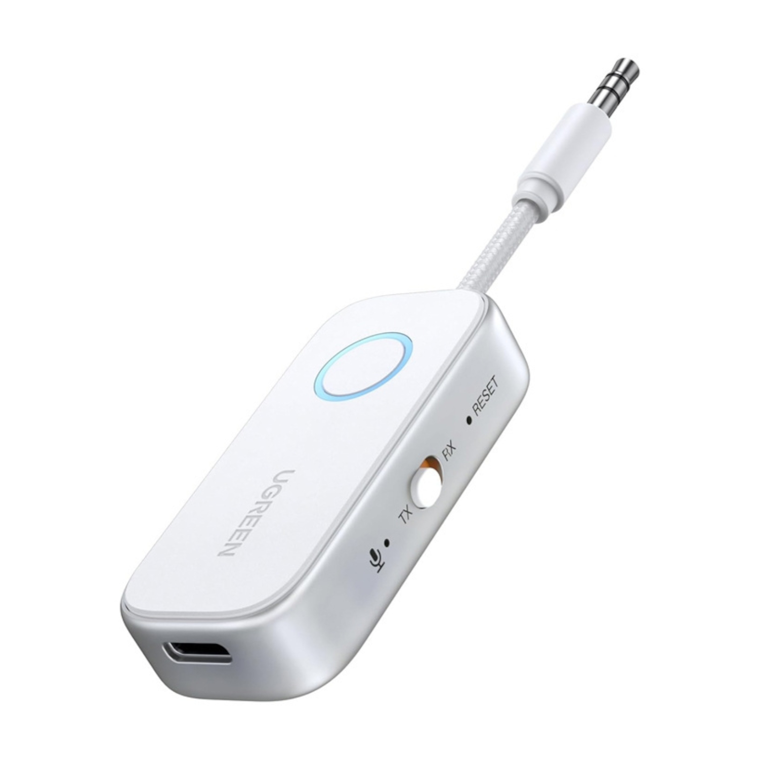 CM872-45812_UGreen-3.5mm-Bluetooth-5.4-Audio-Receiver-Transmitter-White_wr_02a UGREEN 3.5mm Bluetooth 5.4 Audio Receiver/Transmitter - White